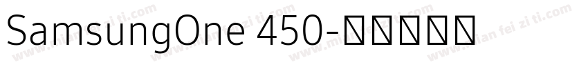 SamsungOne 450字体转换